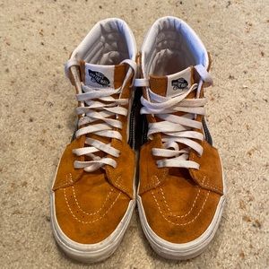 Burnt orange old school vans